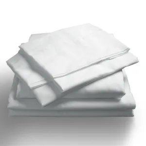 1000TC Hotel Grade Bamboo Cotton Sheets | Pillowcases Set | Ultrasoft | King | White