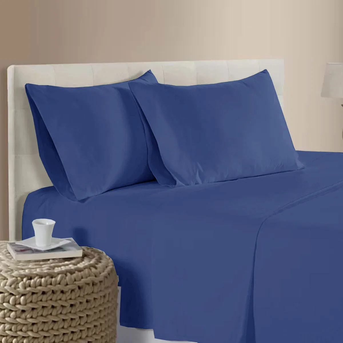 400TC Bamboo Cotton Sheet Set | Blue | Queen