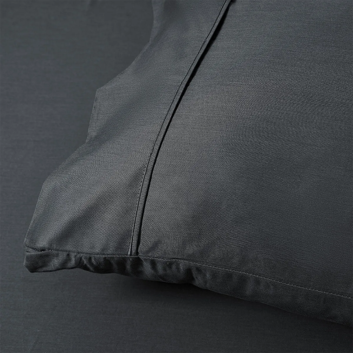 400TC Charcoal Bamboo Cotton Sheet Set | 40cm Wall | King Single
