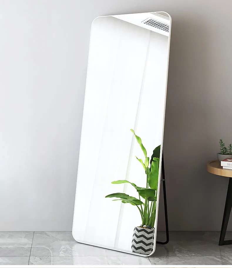Aluminum Alloy Frame Full Size Body Mirror 165x60CM-White