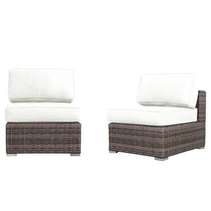 Armless Patio Chair With Cushions by Couch.com
