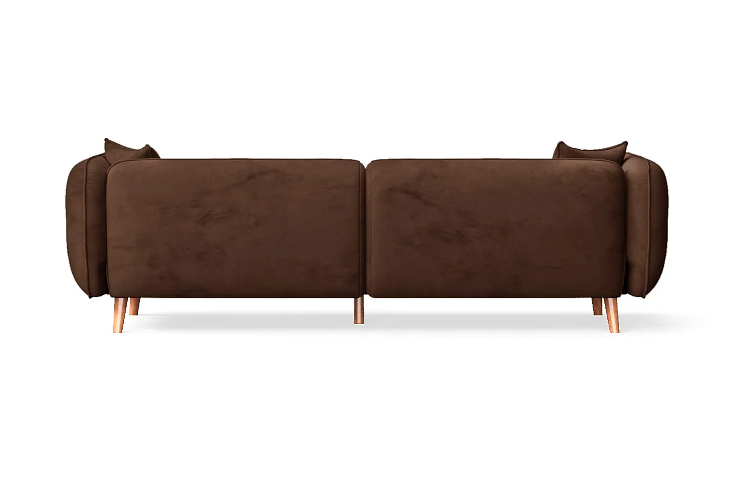 Florence 4 Seater Sofa Coffee Brown Velvet