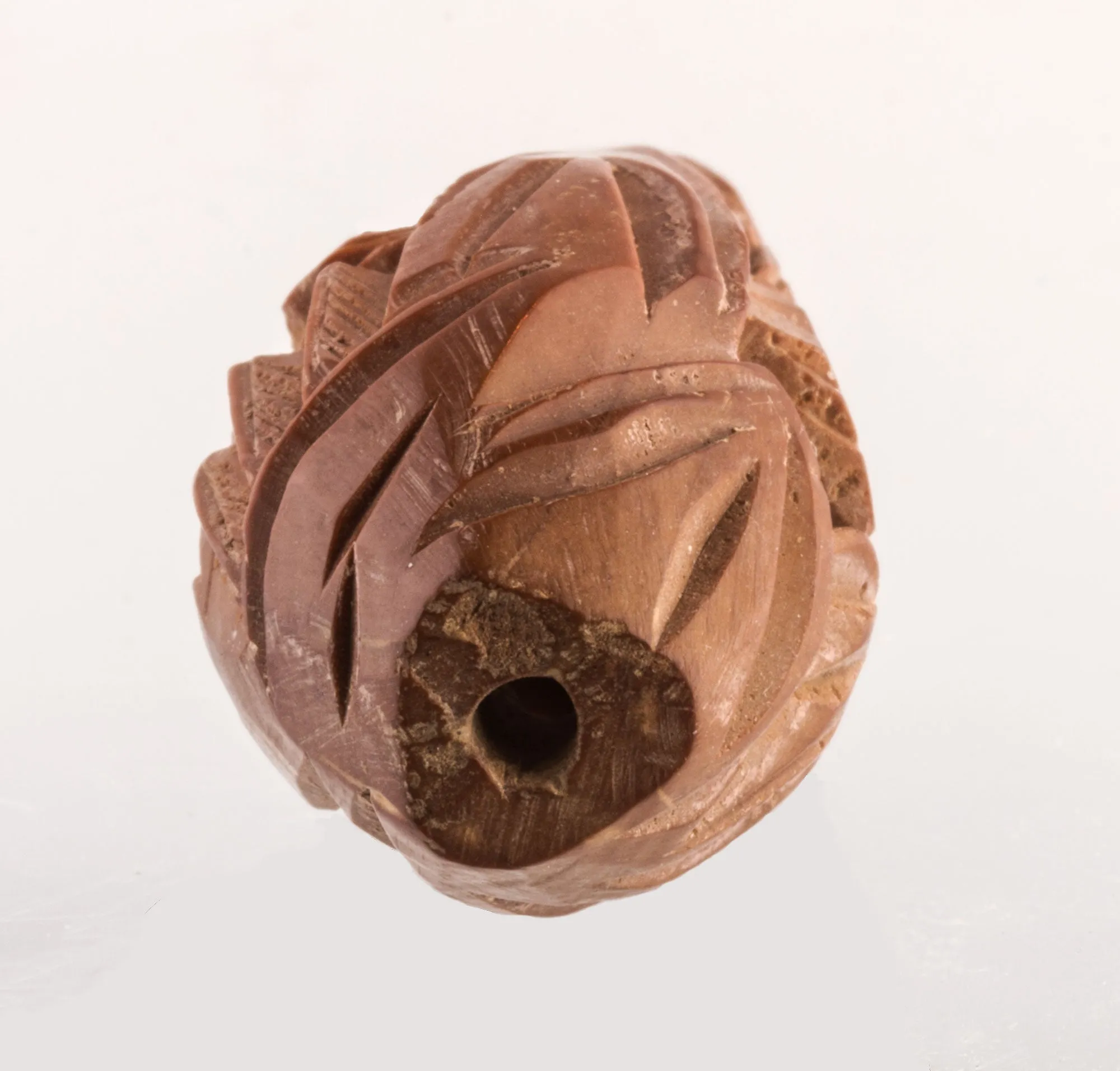 Rare Vintage Chinese carved fruit pit Hedaio bead. Sold individually. b7-wo338