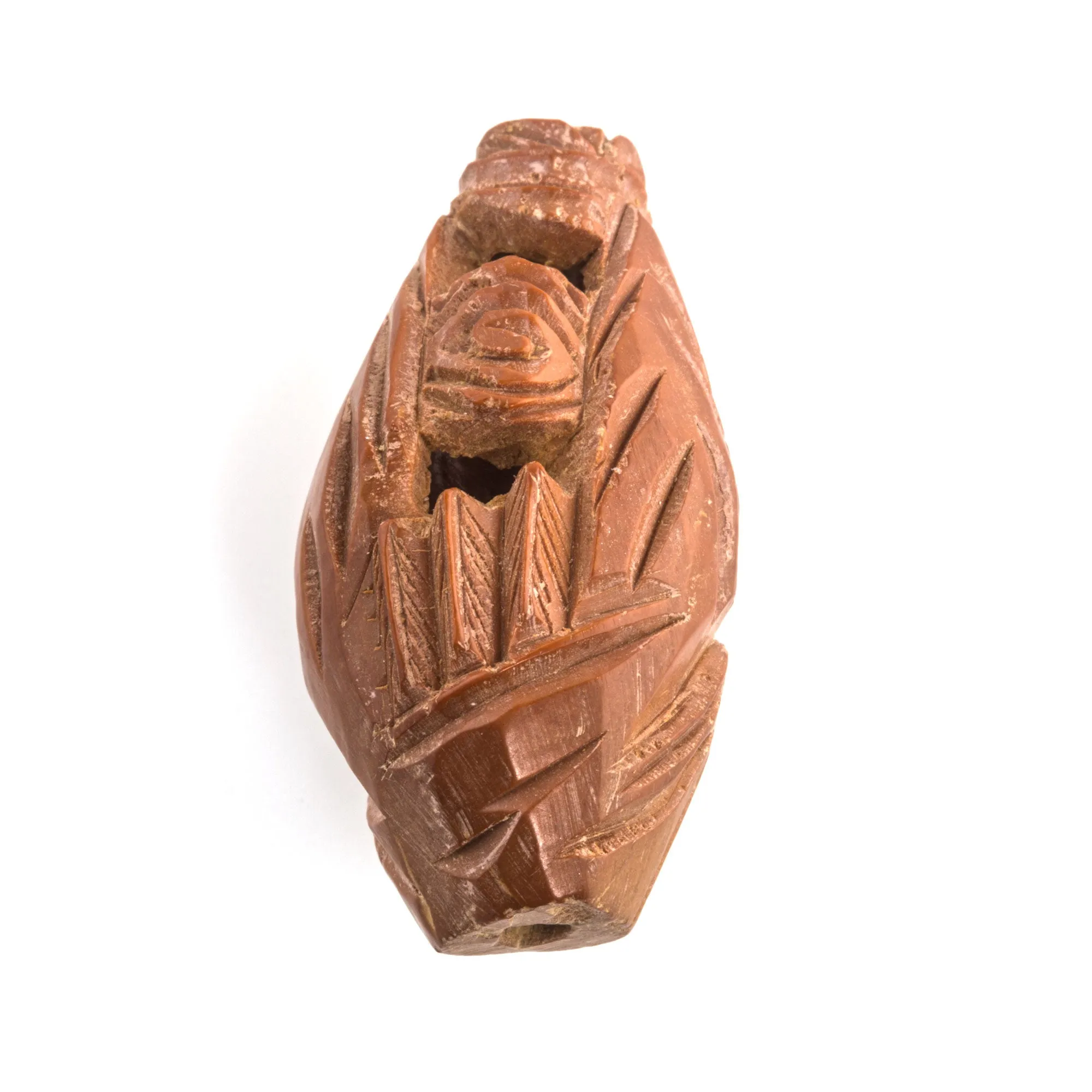 Rare Vintage Chinese carved fruit pit Hedaio bead. Sold individually. b7-wo338