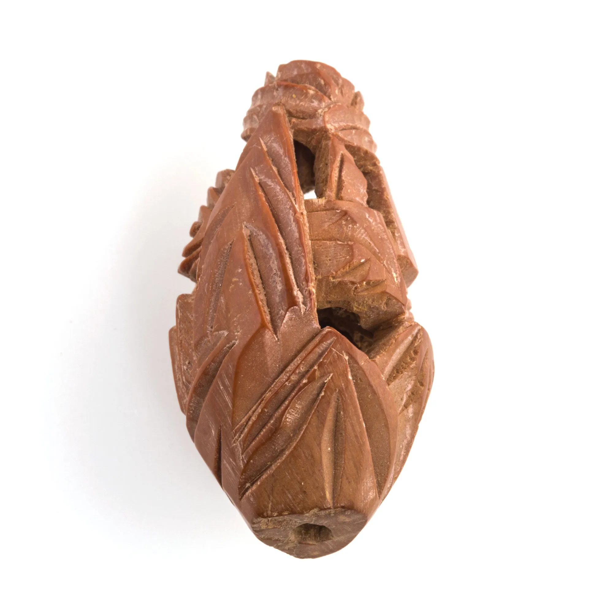 Rare Vintage Chinese carved fruit pit Hedaio bead. Sold individually. b7-wo338