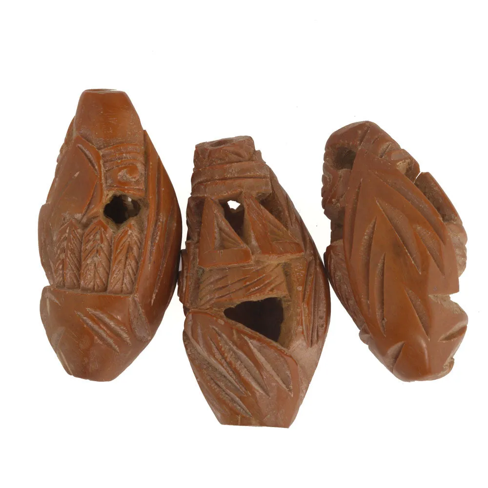 Rare Vintage Chinese carved fruit pit Hedaio bead. Sold individually. b7-wo338