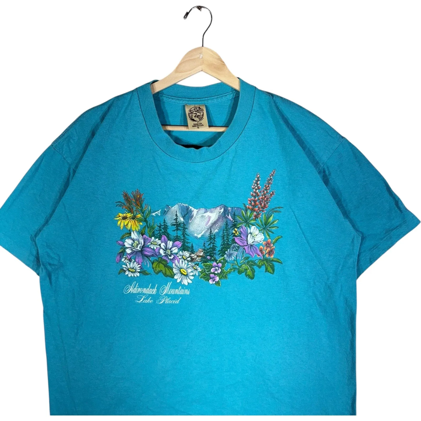 Vintage Adirondack Mountains Lake Placid Tee